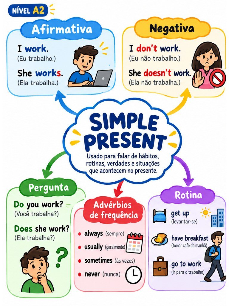 Nível A2 — Simple Present