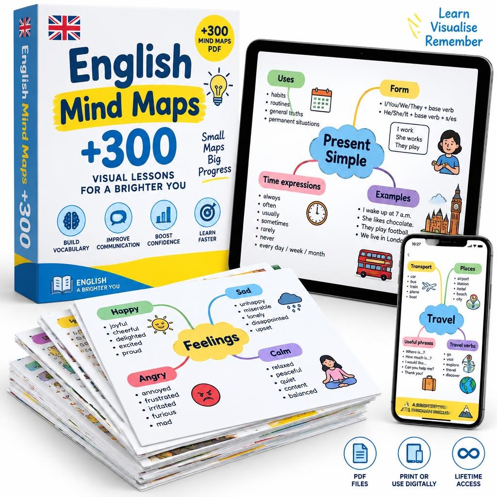 Mockup do Kit de Mapas Mentais